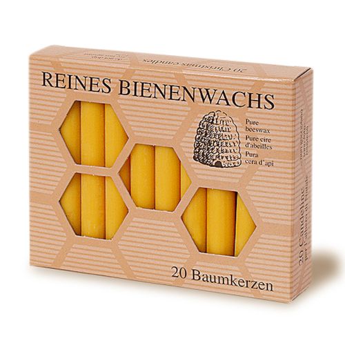 Christbaumkerzen aus Bienenwachs