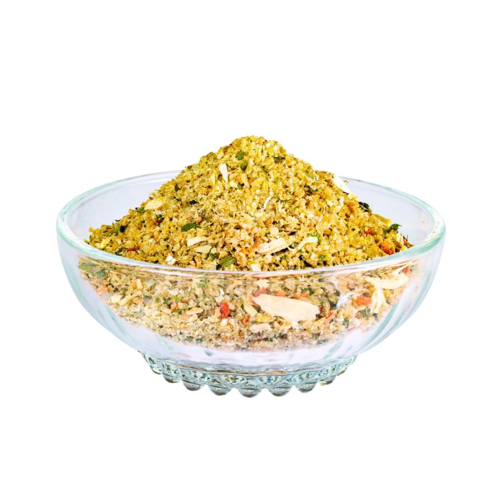 Grünkernbratling Mischung in der Glasschale