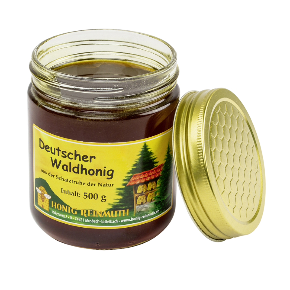 Deutscher Waldhonig im 500g Glas