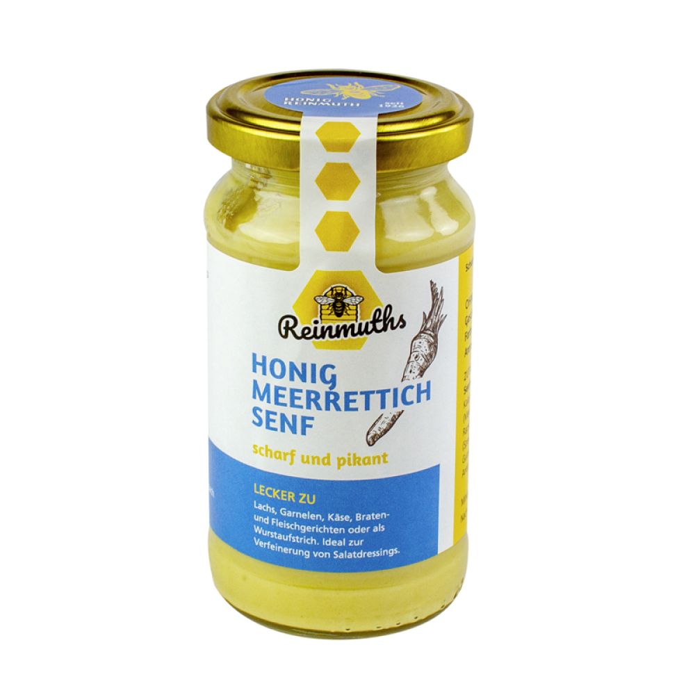 Reinmuths Honig-Meerrettich Senf im 200 g Glas