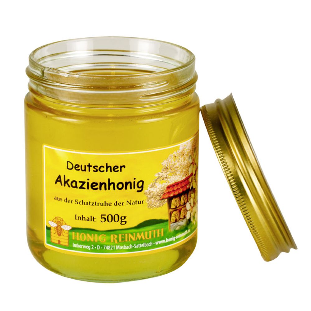 Deutscher Akazienhonig im Glas