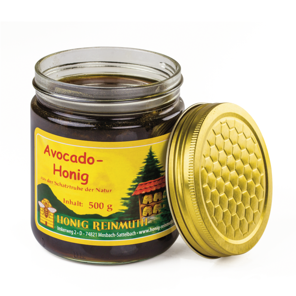 Avocado Honig im Glas