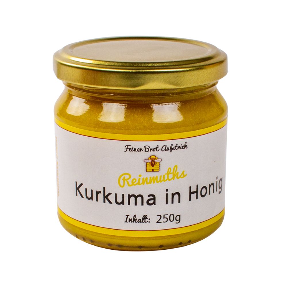 Kurkuma in Honig im 250 g Glas