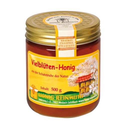 Unser Vielblütenhonig im 500 g Glas