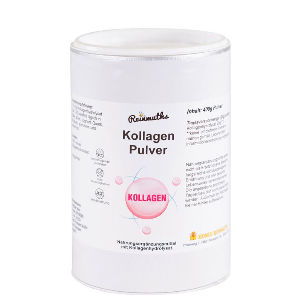 Kollagenpulver in der Dose