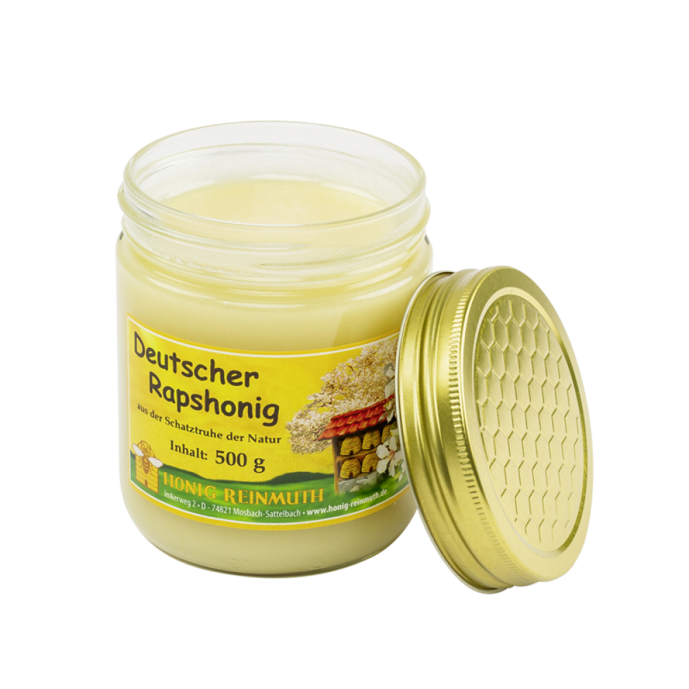 Deutscher Rapshonig im 500g Glas