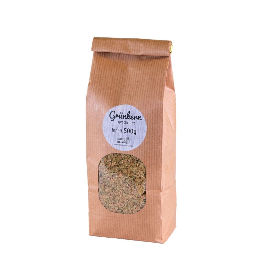 Grünkern geschrotet in der Verpackung