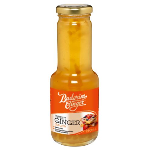 Süße Ingwersoße in der Glasflasche