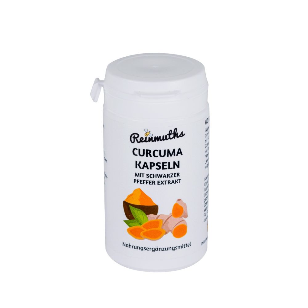 Curcuma Kapseln in der Tabletten Dose