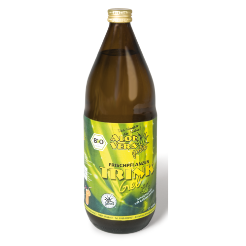 Aloe Vera Trinkgel in der Flasche
