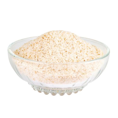 Bio Flohsamenschalen lose in einem Schälchen