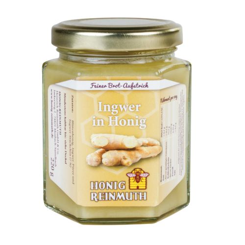 Ingwer in Honig im Glas