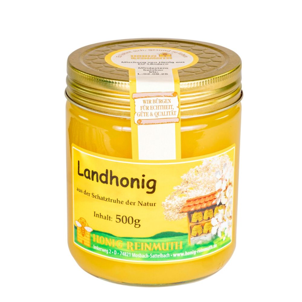 Unser Landhonig im 500g Glas