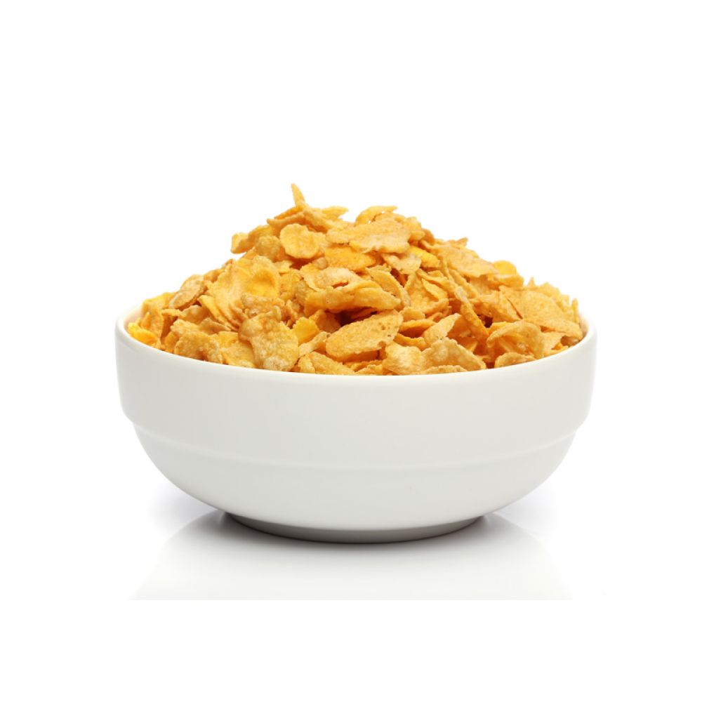 Cornflakes in einer Frühstücksschüssel