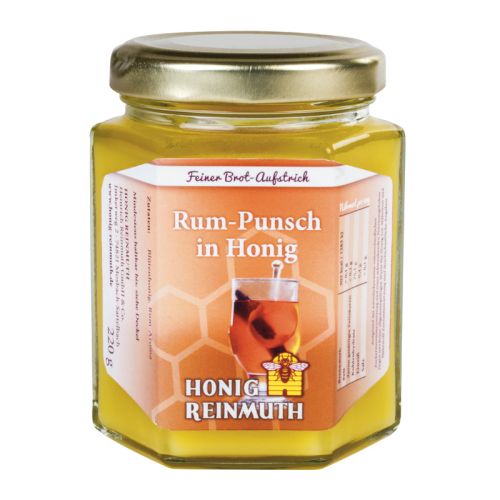 Rum-Punsch in Honig im 220 g Glas