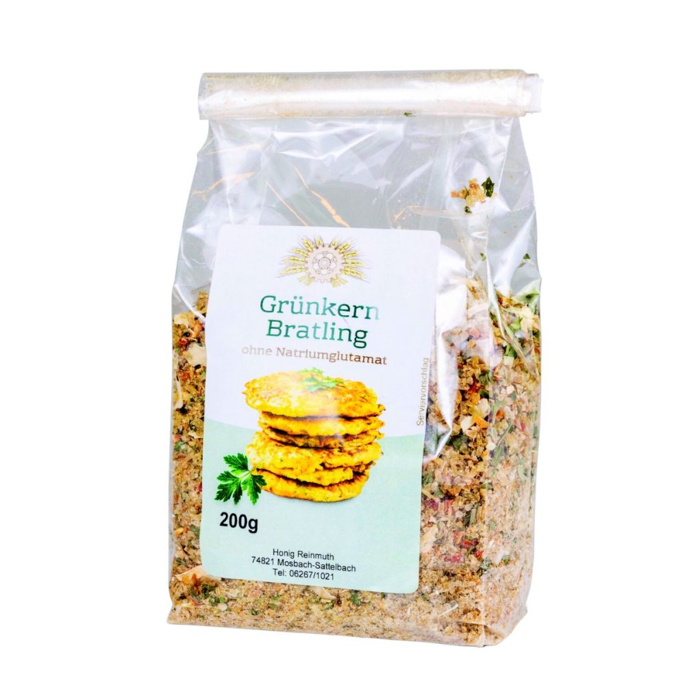 Grünkernbratling Mischung in der Verpackung