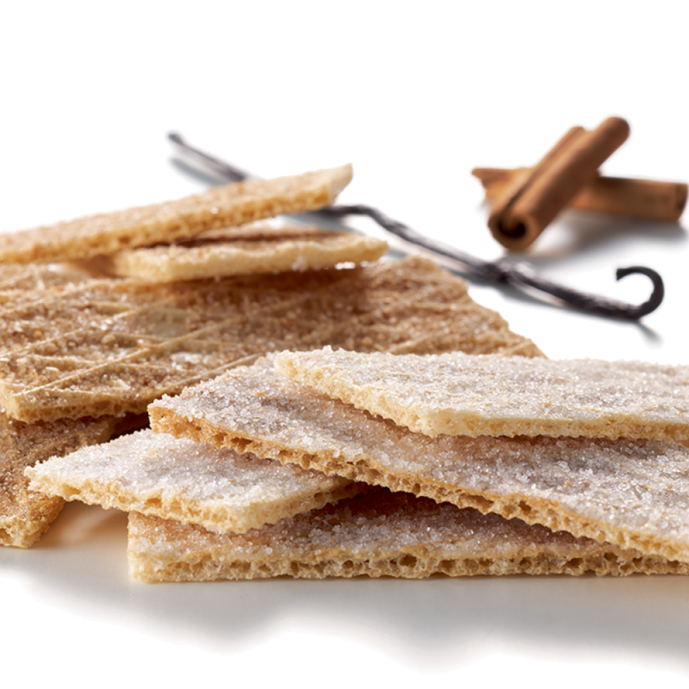 Teatost-Vanille Waffeln geöffnet