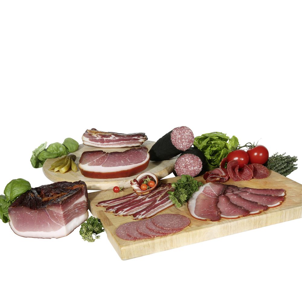 Serviervorschlag Odenwälder Salami Aufschnitt