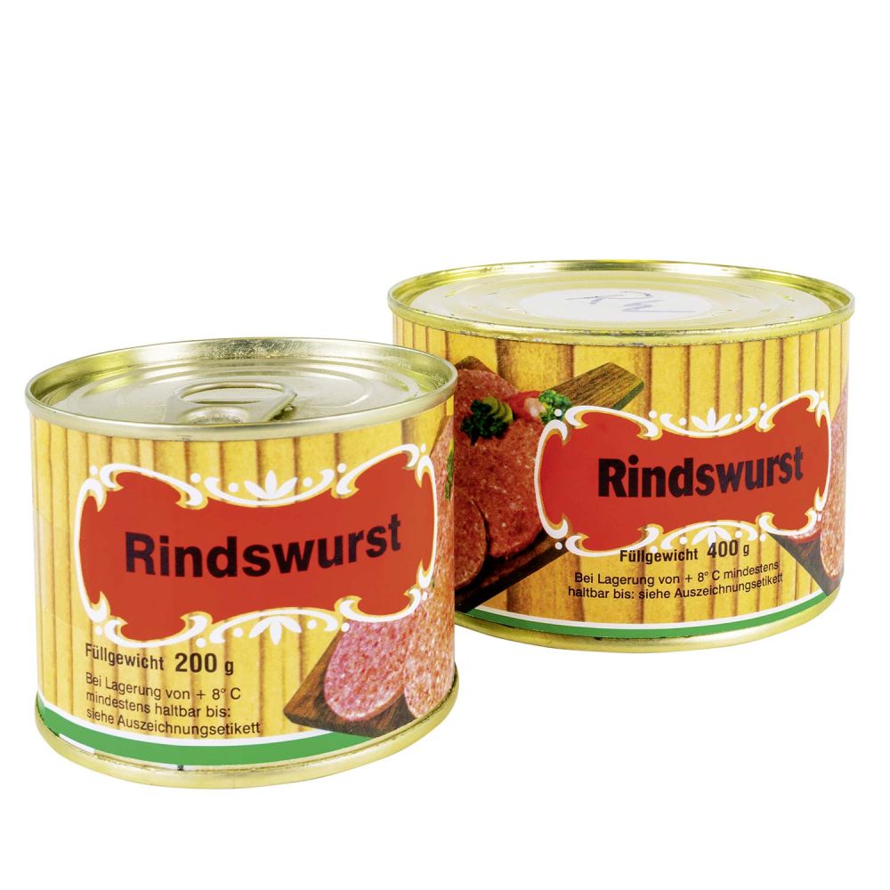 Rindswurst aus der Dose