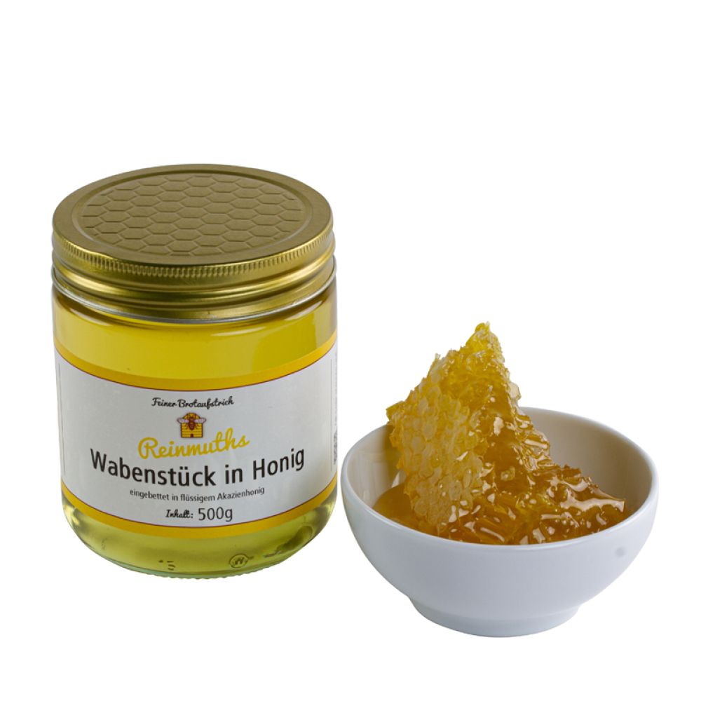Wabenstück in Honig im 500 g Glas