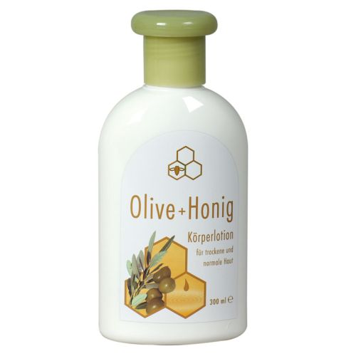 Olive + Honig Körperlotion in der 300 ml Flasche
