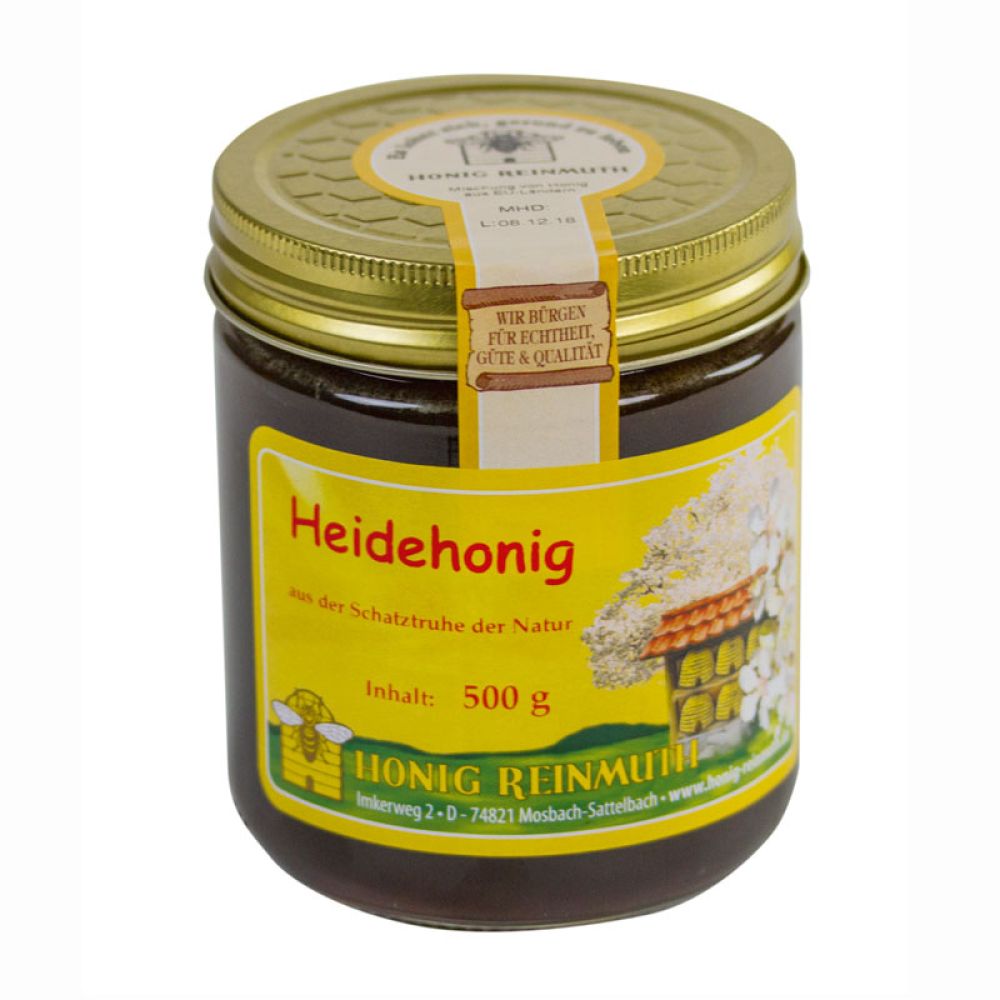Heidehonig im 500 g Glas