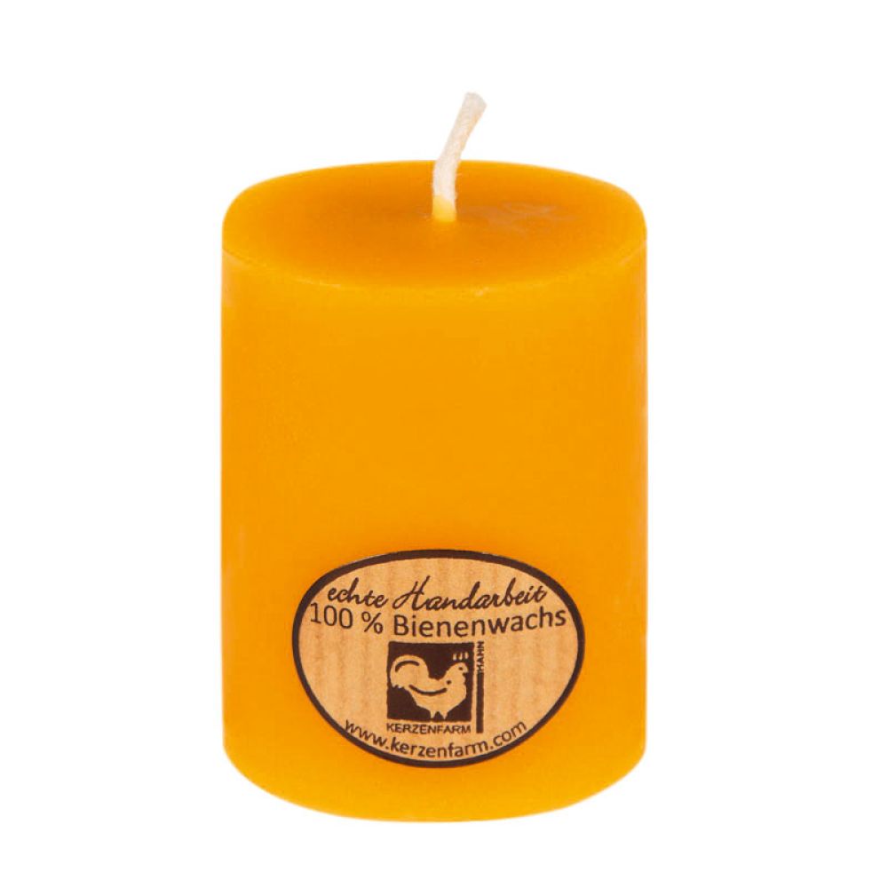 Stumpenkerze aus Bienenwachs