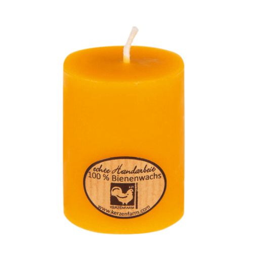 Stumpenkerze aus Bienenwachs