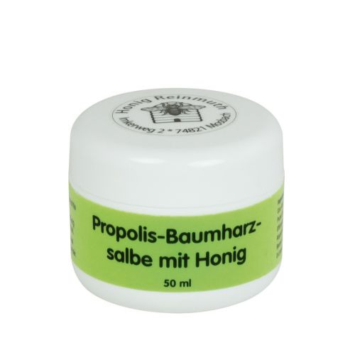 Propolis-Baumharzsalbe mit Honig im 50 g Döschen