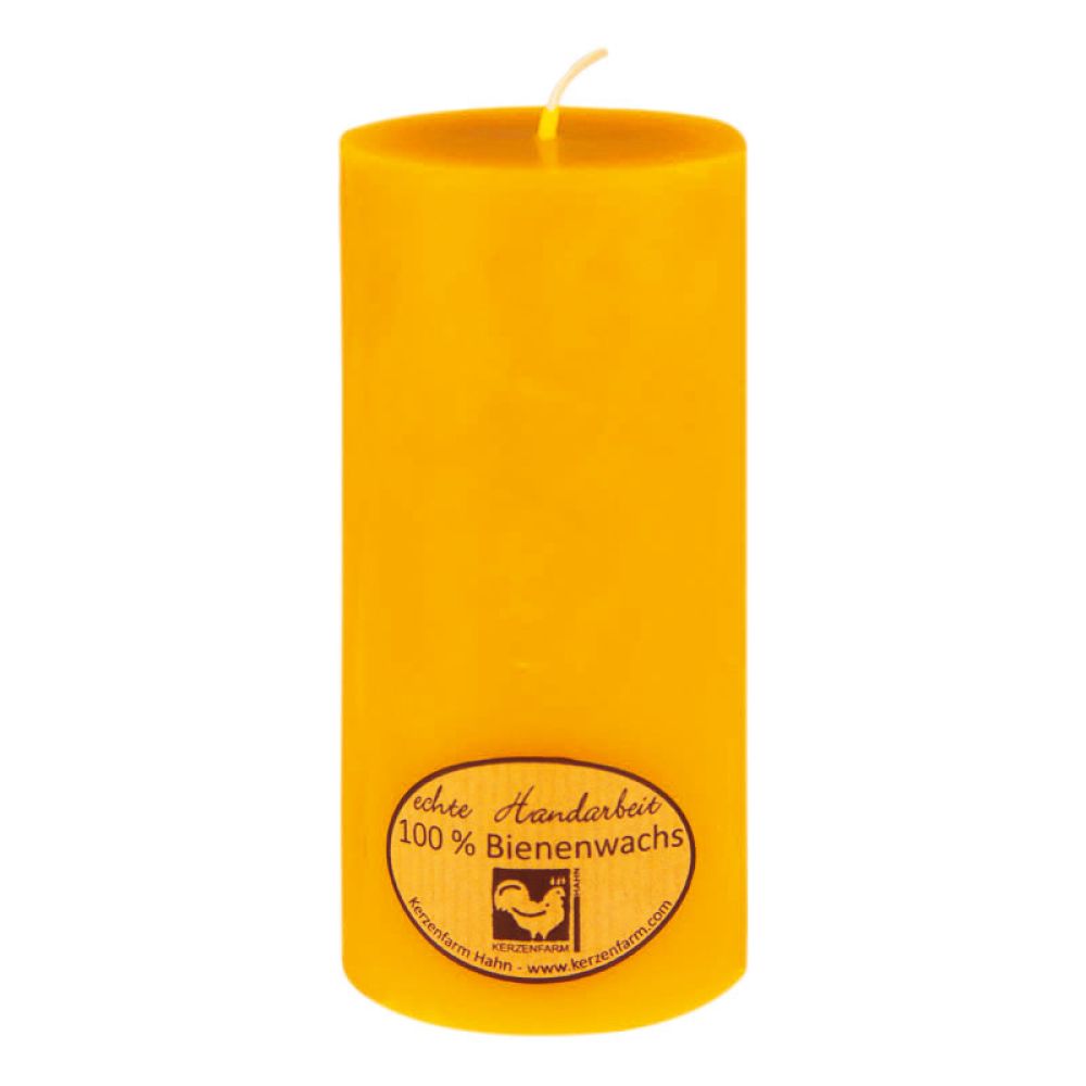 Stumpenkerze aus Bienenwachs