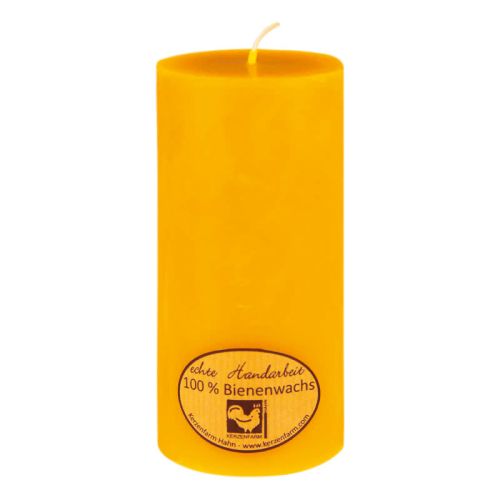 Stumpenkerze aus Bienenwachs