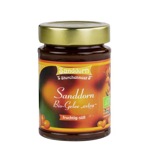Sanddorn Bio-Gelee extra im 225 g Glas