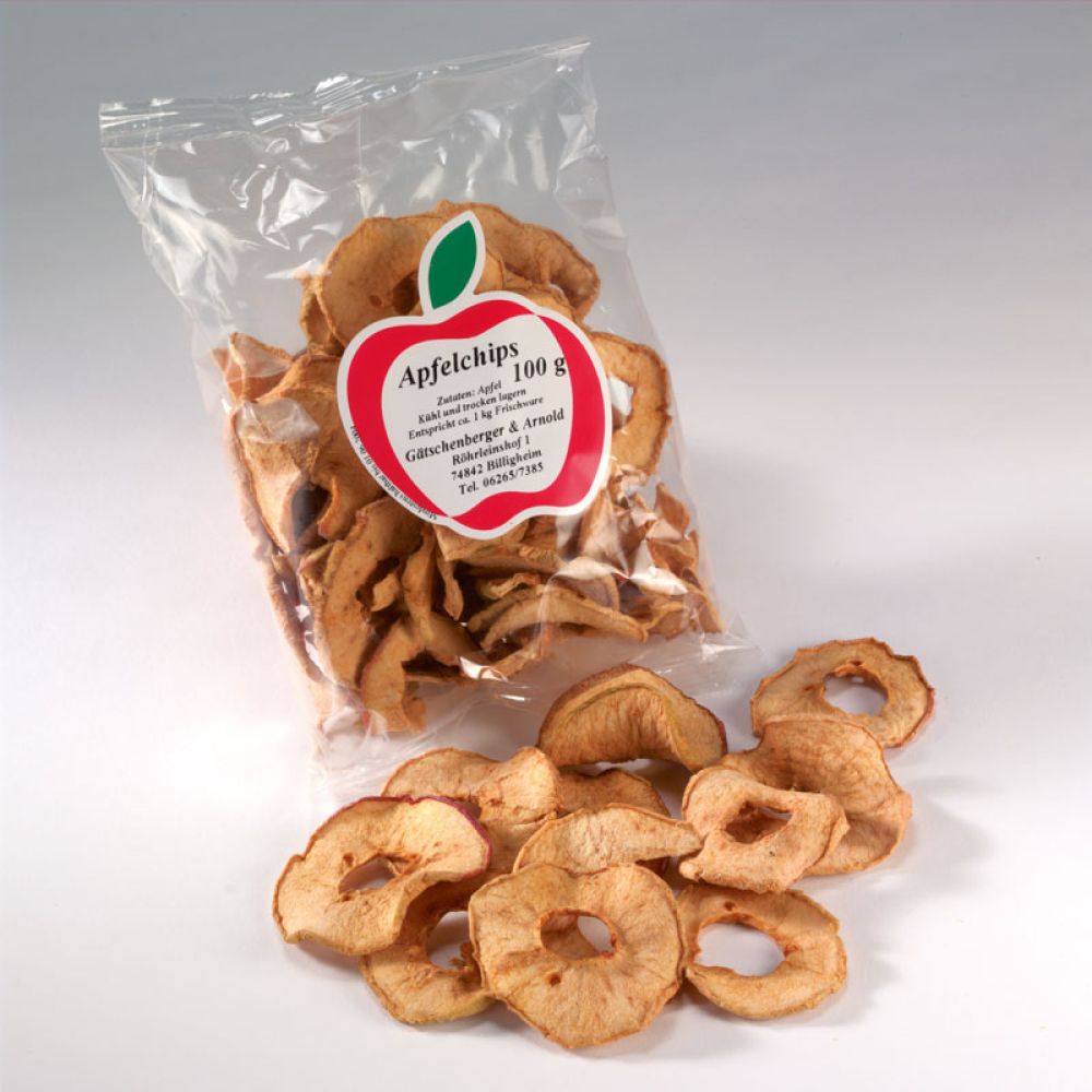 Bio Apfelchips aus der Tüte