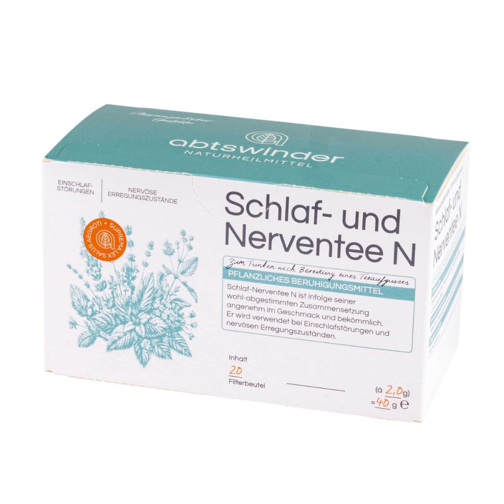 Schlaf-Nerventee N Packung mit 20 Beuteln Tee