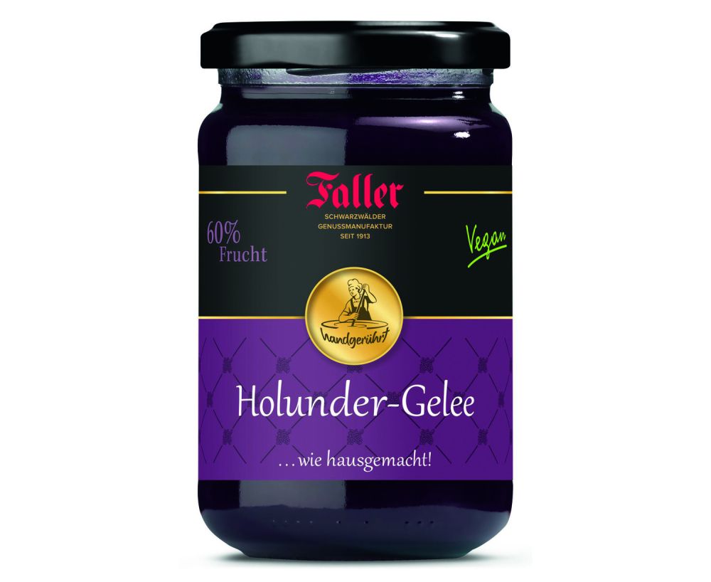 Faller Holunder Gelee im Glas