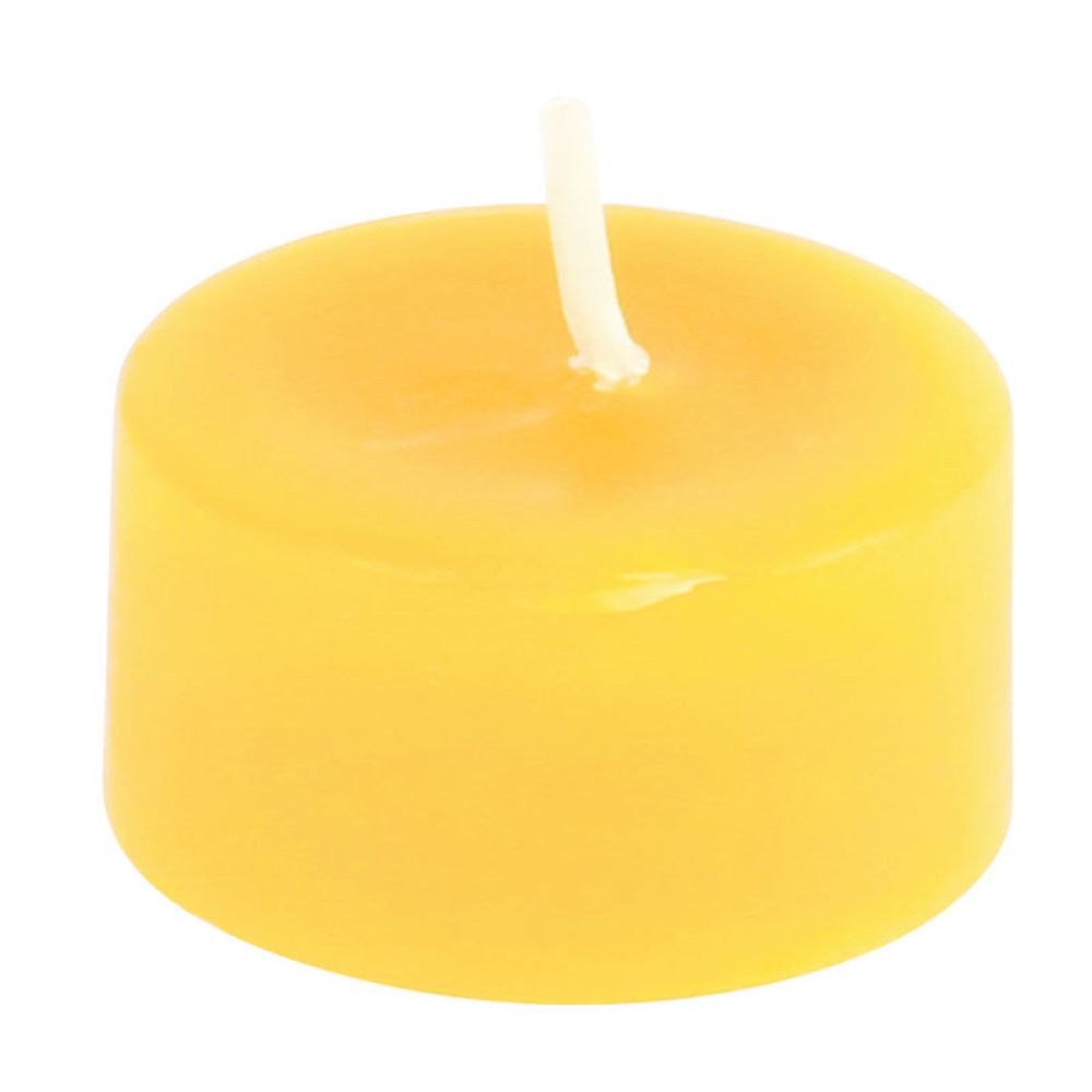 Teelicht aus Bienenwachs ohne Hülle