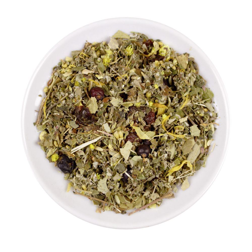 Gebirgskräutertee lose in einer Schale
