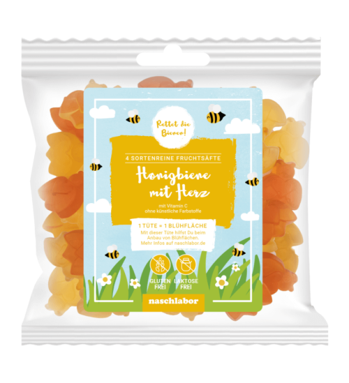 Fruchtgummis Biene mit Herz