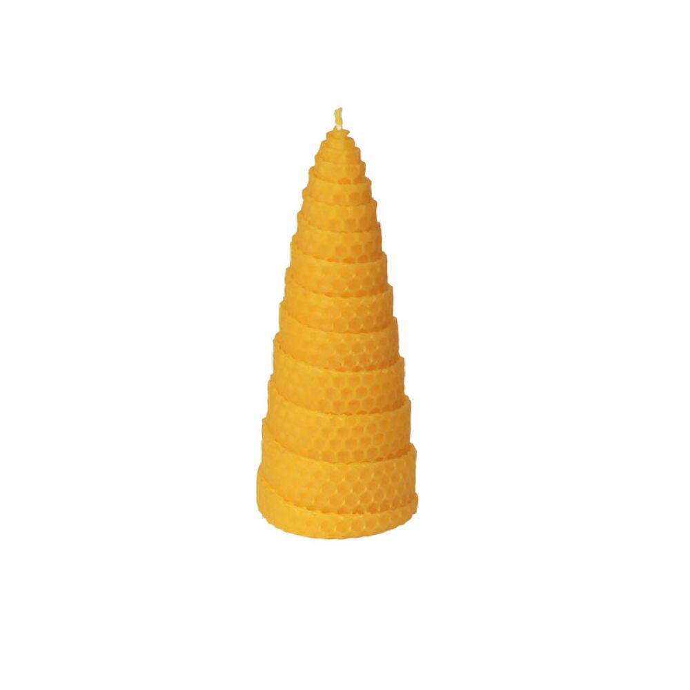 Spiralkerze aus Bienenwachs