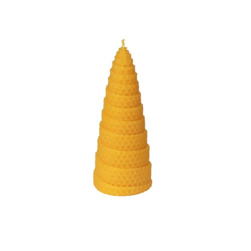 Spiralkerze aus Bienenwachs