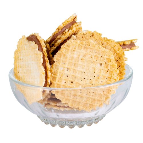 Dinkelwaffeln mit Nougatcremefüllung