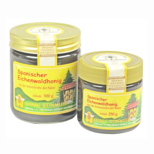 Eichenwaldhonig im 250g und 500g Glas