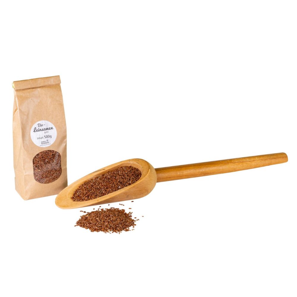 Bio Leinsamen, verpackt und lose