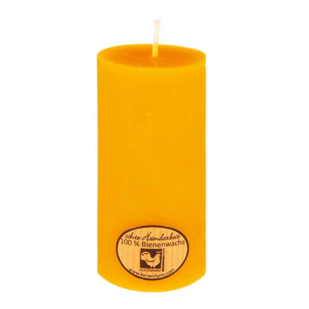 Stumpenkerze aus Bienenwachs