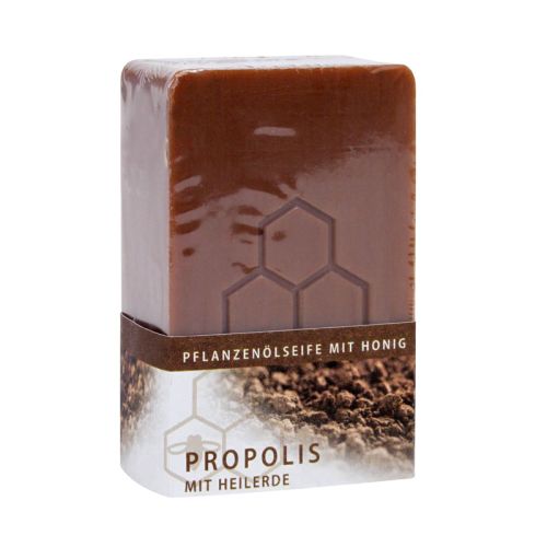 Blockseife mit Propolis, Honig und Heilerde