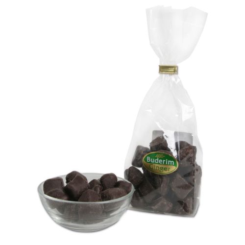 Ingwerzartbitterwürfel in der Schale vor der Verpackung