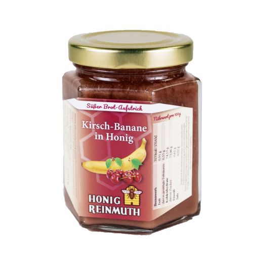 Kirsch-Banane in Honig im Glas