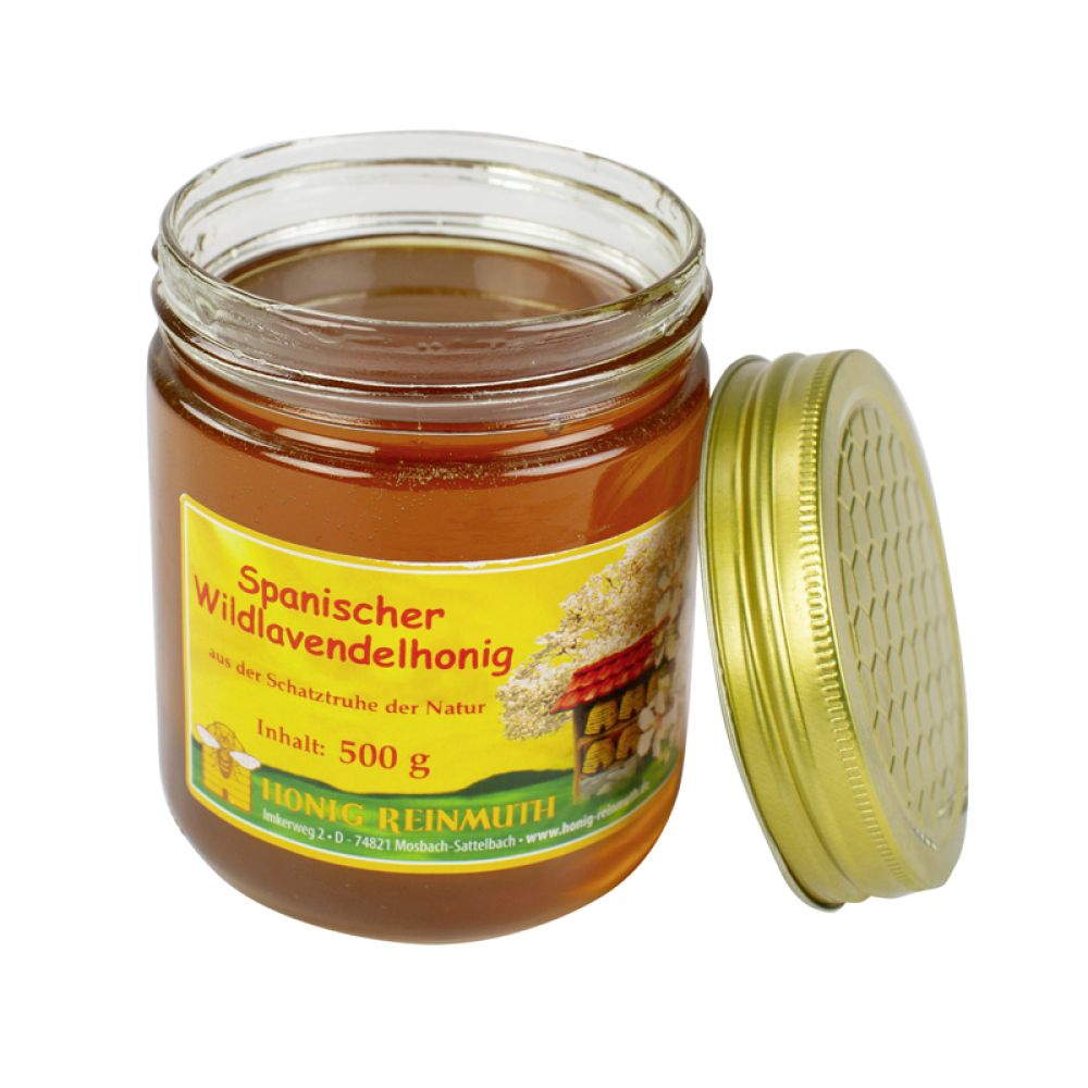 Spanischer Wildlavendelhonig im 500 g Glas