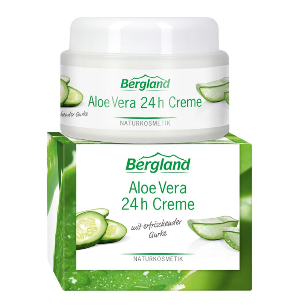 Aloe Vera Creme in der Kosmetikdose 