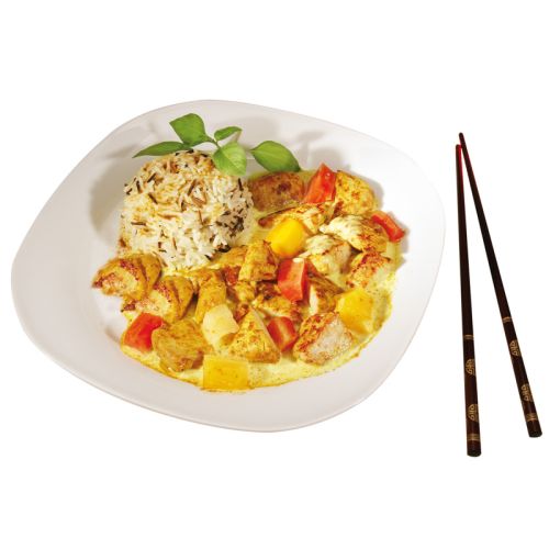 Serviervorschlag Putencurry